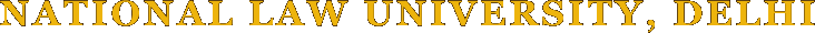 National Law University Delhi